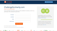 Desktop Screenshot of challengeforcharity.com